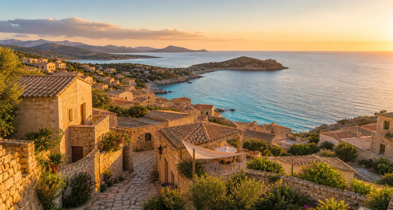 Borgo illustrato nella demo del sito turistico per Comuni