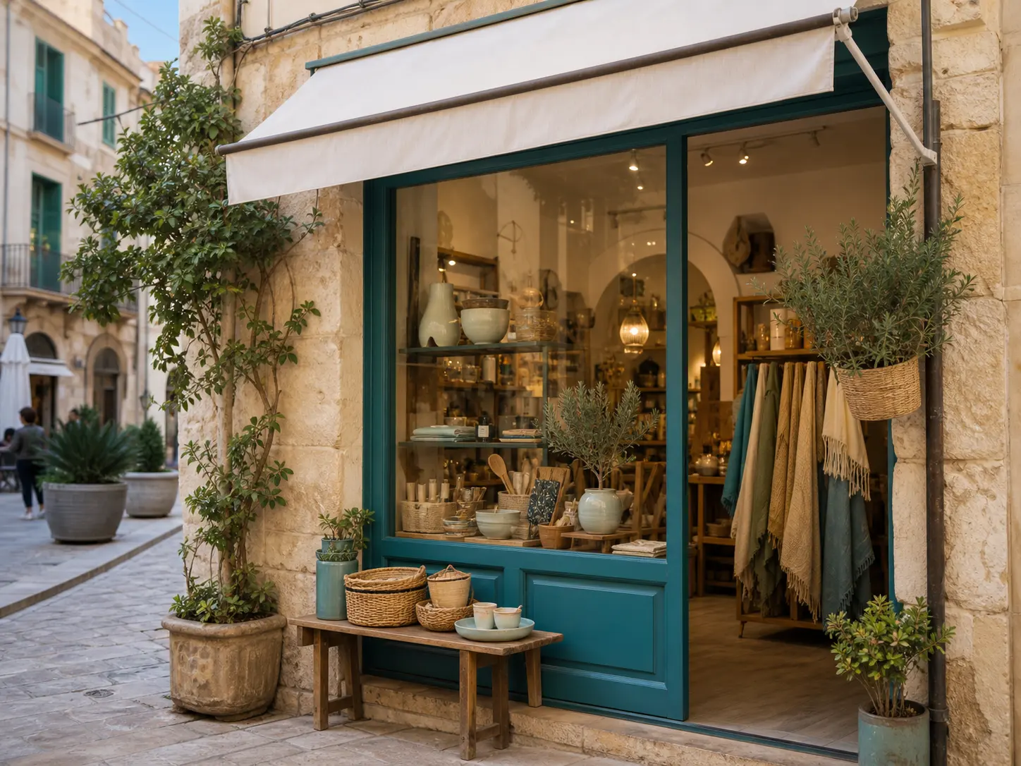 Bottega locale illustrativa per portale CCN